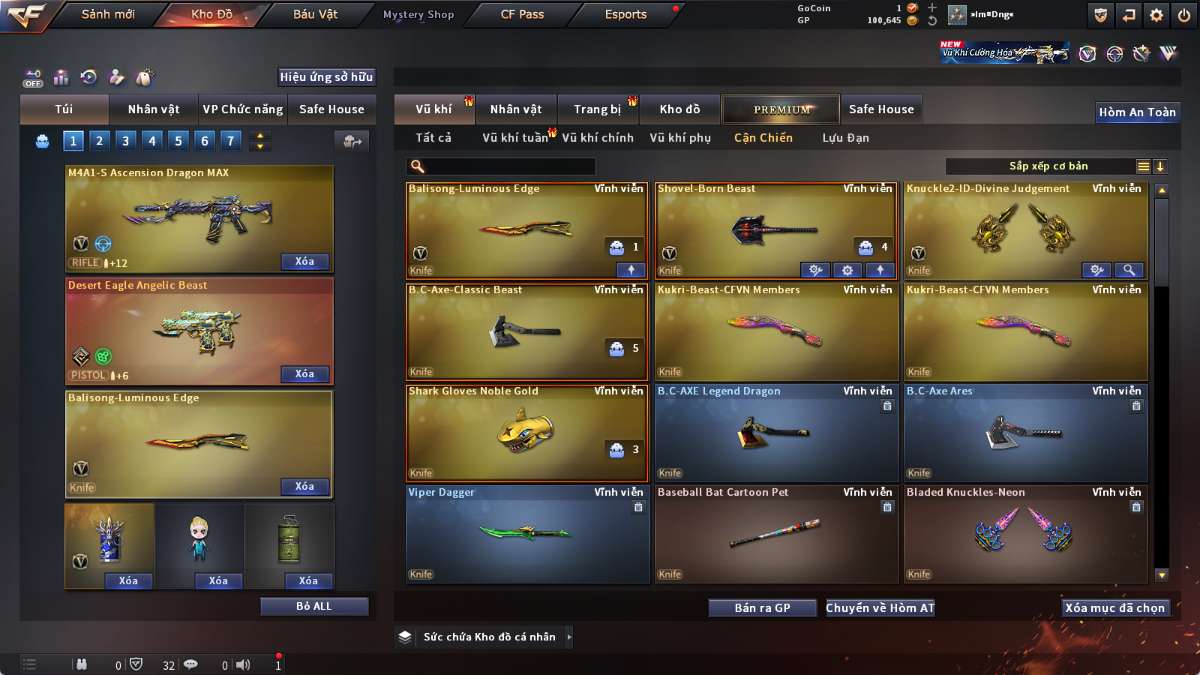 shop acc cf uy tin gia re